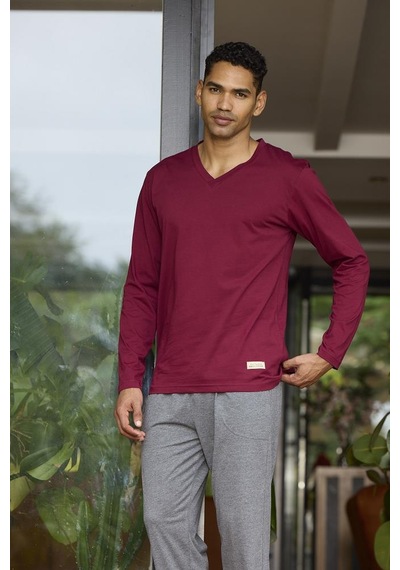 Kly 9135 V Yaka Erkek Pijama Takım 001