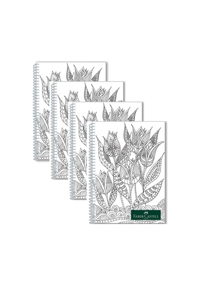 Faber-castell 4 Adet A4 Spiralli Pp Kapak Style 80 Yp. Kareli Defter