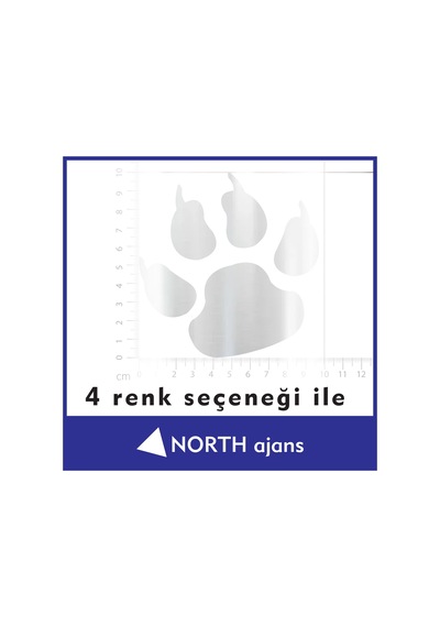 Gümüş Araç Sticker Etiketleri 10cm Model 42