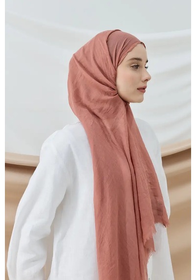 Modakaşmir Aminenesil Aya Şal Marsala Renk Gül