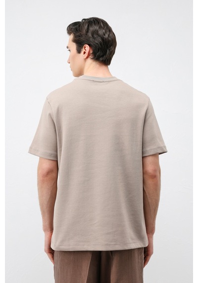 Antioch Regular Fit Basic Erkek T-shirt Vizon
