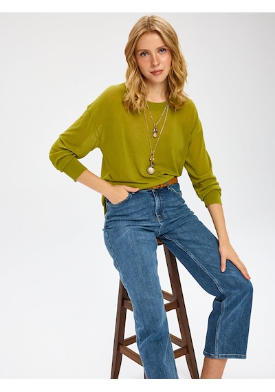 Faik Sönmez Mom Fit Beş Cep Elastanlı Jean Pantolon W27jpn009 Uw27jpn00927 İndigo