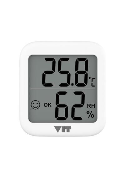 Vıt İç Mekan Dijital Isı Ve Nem Ölçer Beyaz Termometre Wvt17 Thermometer