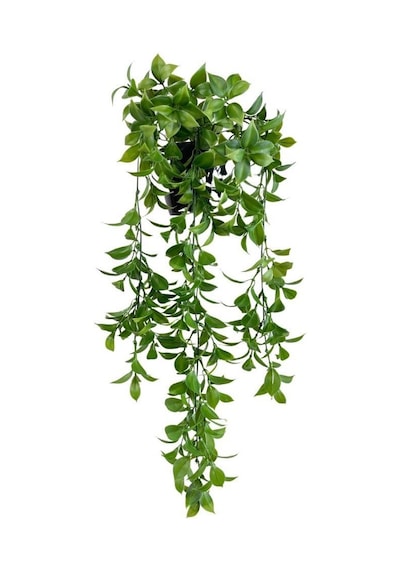 Yapay Çiçek Saksıda Sarkan Fejka Yeşil Limon Yaprağı Yapay Sarmaş