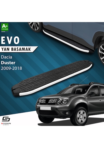 S-dizayn Dacia Duster Evo Aluminyum Yan Basamak 173 Cm 2009-2018