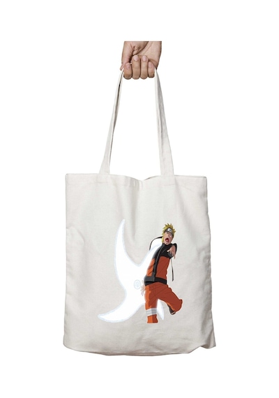 Art Hediye Naruto Raseshuriken İki Tarafı Kalıcı Baskılı Yıkanabilir Çanta Çok Renkli