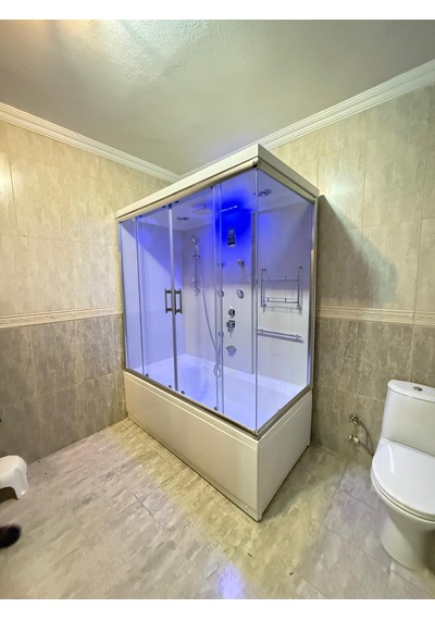 90x170 Oturmalı Küvet Üstü Kompakt Sistem Duşakabin Yerli Üretim