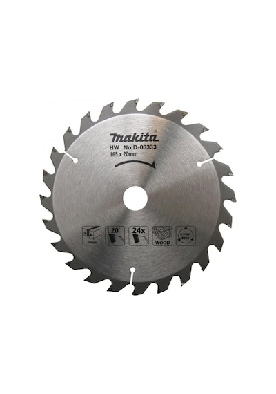 Makita D-03333 Ahşap Daire Testere 165mm 24 Diş