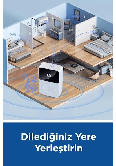Torima X9 Beyaz Akıllı Su Geçirmez Kablosuz Kapı Zili