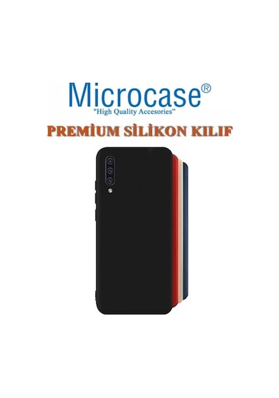 Samsung Galaxy Uyumlu A70 Premium Matte Silikon Kilif + Cam (Seçin) 337774985