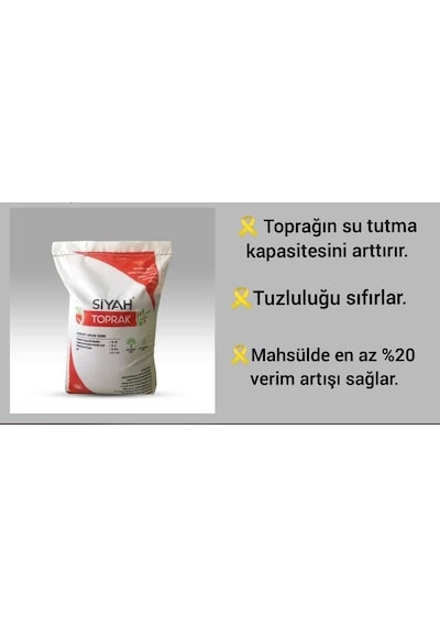 Siyah Toprak Düzenleyici Orgomineral Gübre 20 KG Çuval