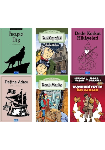 Cumhuriyet'in İlk Sabahı Beyaz Diş Demir Maske Define Adası Dede Korkut Hikayeleri Hediyeli Set