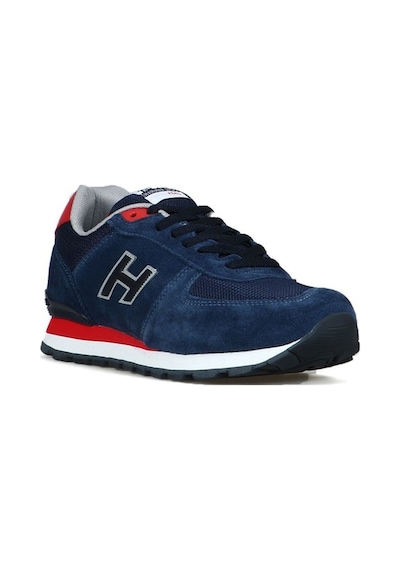 Hammer Jack Hakiki Deri Koyu Indigo-Kırmızı Erkek Spor Ayakkabı - 544096777