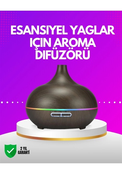 Hubrendy Tekno Zamanlayıcılı Ve Otomatik Kapanmalı Aromaterapi Nemlendirici Difüzör