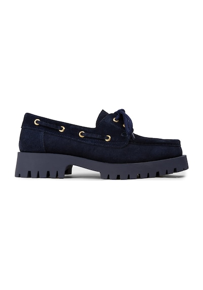 Deery Kadın Hakiki Süet Lacivert Marin Loafer - 02036zlcvc01