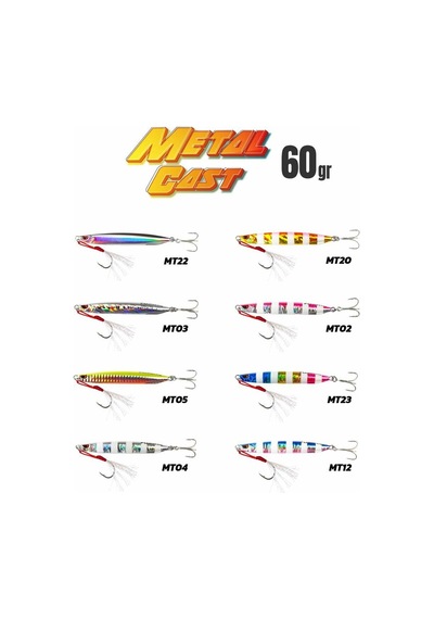Fujin Metal Cast 60gr Shore Jig Metal Yem Mt22bbanchovy