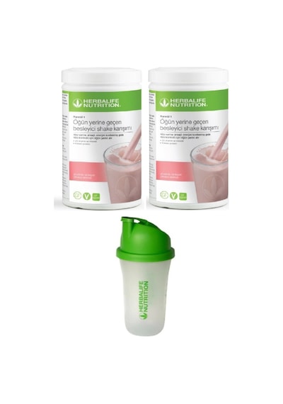 Herbalife 2 Adet Ahududu Beyaz Çikolatalı Shake Ve 1 Shaker