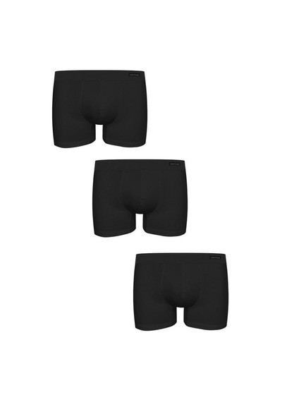 John Frank Three Pack Natural Hıdden Modal Boxer White Beyaz