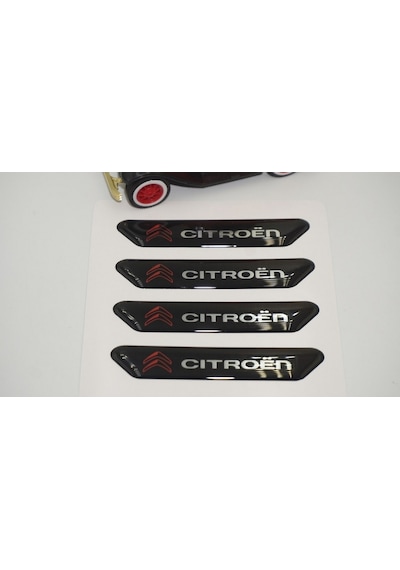 Citroen Logo C Elysee Kapı Kenarı Koruma Metalize Damla Desen 3M