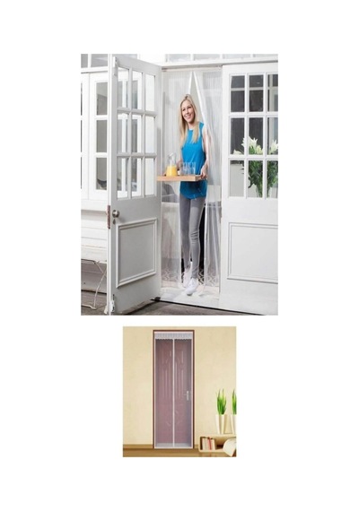 Mıknatıslı Sineklik Kapı 90 X 210 Cm Böcek Perdesi Balkon Kapısı Sinek Perdesi Metal