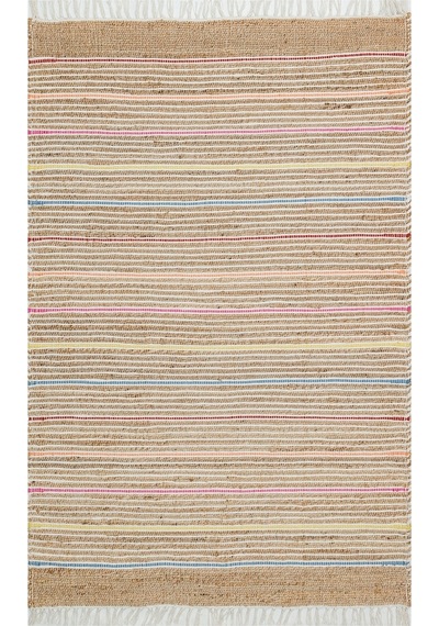 Eko Halı Juno Ech 05 Nat.Multy El Dokuma Naturel Jüt Hasır Halı - 80X200