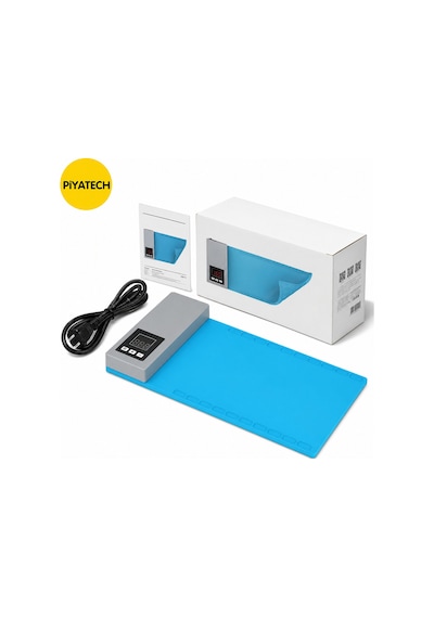 Ls3 Mini Lcd Ekran Sökücü Isıtıcı Ped Dijital Ayarlanabilir Silikon Isıtma Matı Telefon Tamiri İçin Çok Renkli