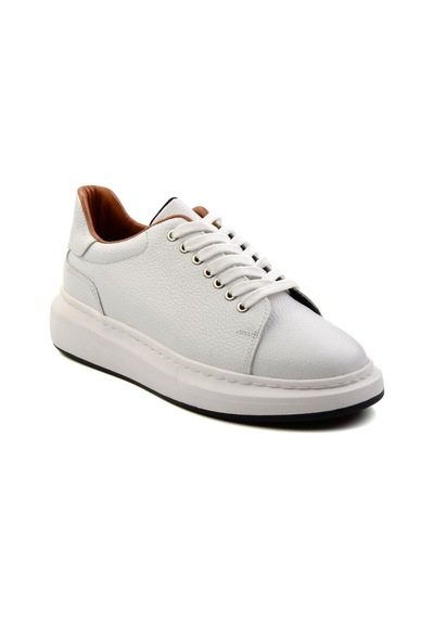 Bambi Bej Leather Erkek Sneaker E01401098040 Bej