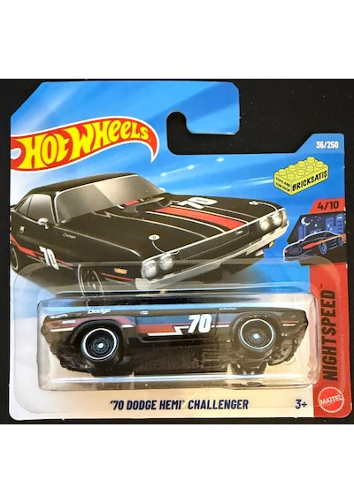 Hot Wheels Tekli Arabalar '70 Dodge Hemi Challenger Jjk79 Nightspeed Çok Renkli