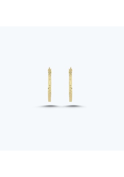 Altınbaş Altın Halka Küpe Akp0246-y-25977-20mm Çok Renkli