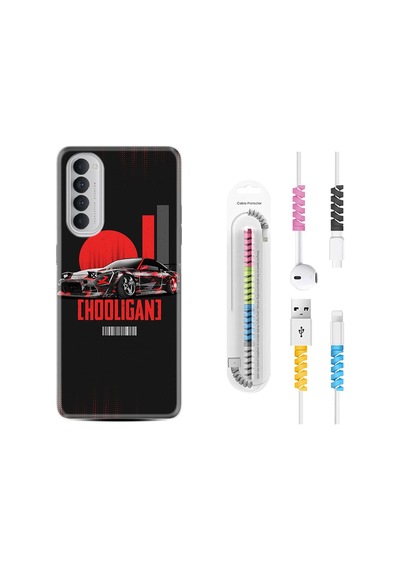 Oppo Reno 4 Pro Kılıf Kablo Koruyuculu Hooligan 1636
