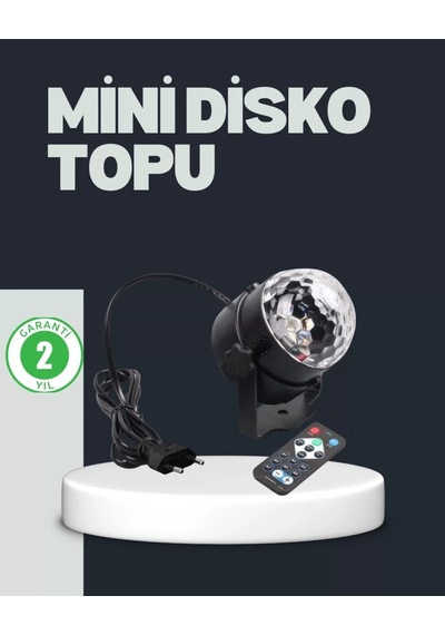 Home Rgb Led Disko Küresi 7 Modlu Uzaktan Kumandalı Çok Renkli
