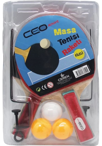 Ceo Sport Masa Tenisi Seti Fileli (2 Raket+3 Top) Ceo-Sp0005