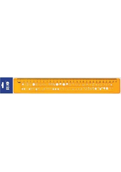 Rio 805 Universal Harf ve Sayı Şablonu Cetvelli 30 CM