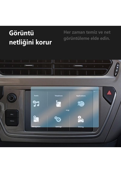 Citroen C-elysee Ekran Koruyucu 7 İnç Multimedya Navigasyon