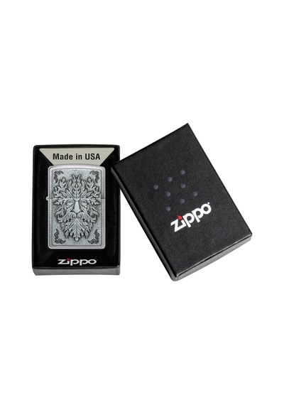 Zippo 200 Green Man Emblem Çakmak Çok Renkli