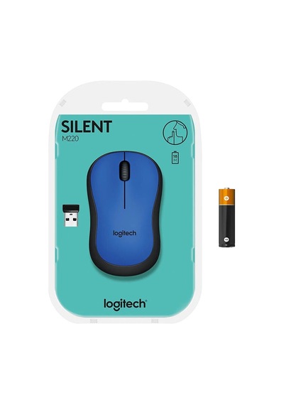 Logitech M220 Kablosuz Silent Mouse Mavi