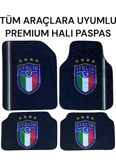 Premıum Oto Halı Paspas Desenli Unıversal Her Araca Uyumlu Italıa