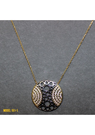 Osmanlı Motif Yuvarlak Kolye (407365484)