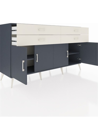 Hyperion Konsol 2 Raflı 4 Çekmeceli 8 Kapaklı 176x44x99 Antrasit- Antrasit-antrasit/aytaşı Hyperion Konsol 2 Raflı 4 Çekmeceli 8 Kapaklı 176x44x99 Antrasit- Antrasit-antrasit/aytaşı