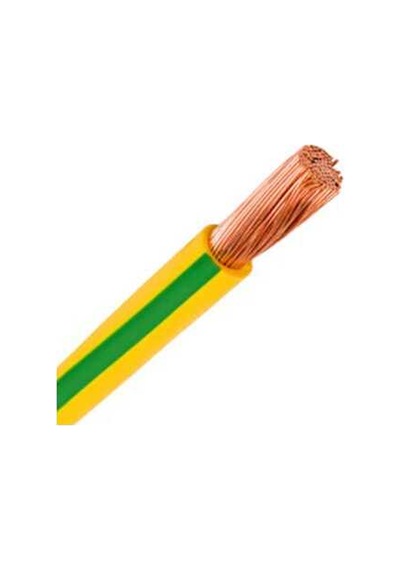 1x4 Mm2 Sıaf 14 Awg Yumuşak Silikon Kablo 1 Metre - Sarı Yeşil