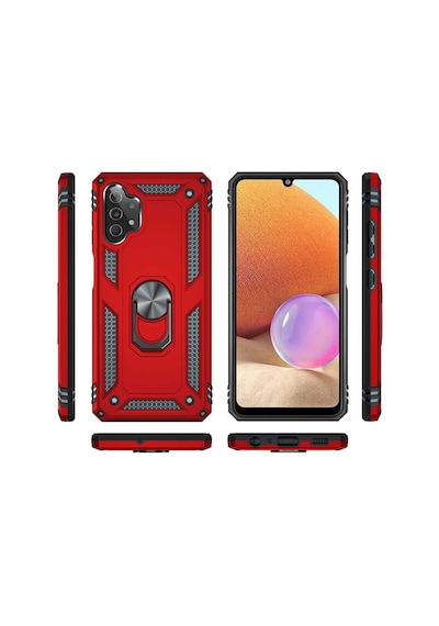 Samsung Galaxy Uyumlu A32 4G Kilif Zirhli Miknatisli Standli Tank Kapak 494057922