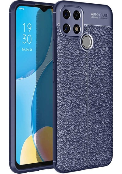 Oppo A15S Kilif Zore Niss Deri Desenli Silikon Kilif 486594102