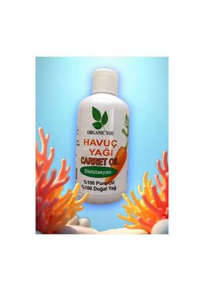 Organıc You Havuç Yağı Carret Oıl %100 Doğaldistilasyon 150 Ml