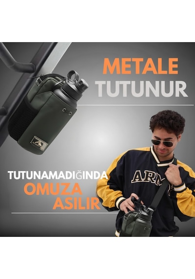 Peakmotion Manyetik Haki Spor Çantası Suya Dayanıklı Tasarım, Çok Bölmeli Spor & Seyahat Çantası