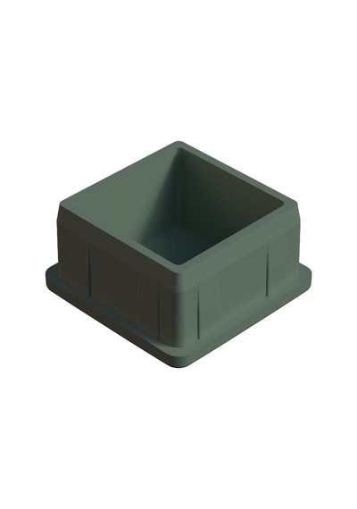 Cateksss 40x40 Mm Bombeli İç Profil Tapası 2 Mm Krem - 25 Li Paket