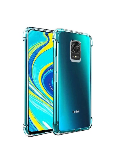 Kilifone - Redmi Note 9 Pro Uyumlu Kılıf Şeffaf Koruyucu Nitro Anti Shock Silikon - Renksiz - T14691