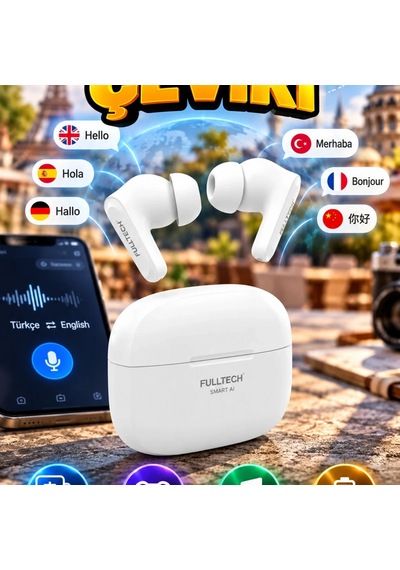 Anlık Çeviri Destekli Kablosuz Kulaklık Oyun Ve Müzik Modlu 00
