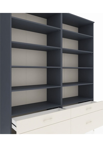 Hyperion Gardrop 10 Raflı 4 Çekmeceli 4 Kapaklı 176x44x221 Antrasit-antrasit/aytaşı Antrasit/aytaşı Hyperion Gardrop 10 Raflı 4 Çekmeceli 4 Kapaklı 176x44x221 Antrasit-antrasit/aytaşı Antrasit/aytaşı