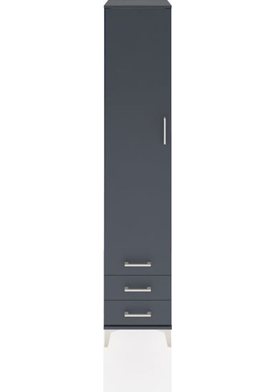 Hyperion Dolap 5 Raflı 3 Çekmeceli Tek Kapaklı 44x44x221 Antr... Antrasit
