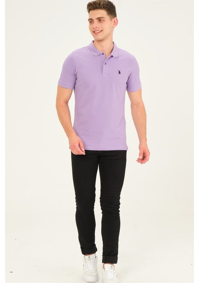 T8561 Dewberry Erkek Tshırt-lila Lila